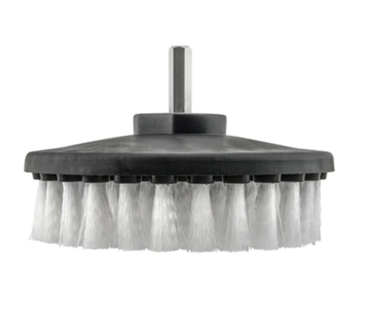 Carpet Brush w/ Drill Attachment, Light Duty, Gray