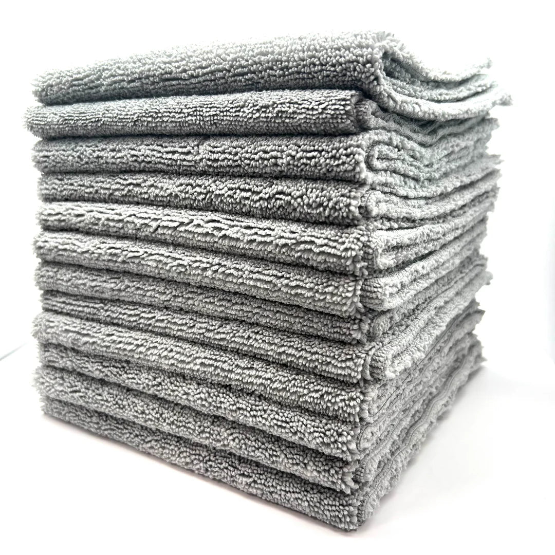 Edgeless Microfiber Towel Grey 16”x16”